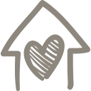 001 House With Heart Hand Drawn Building